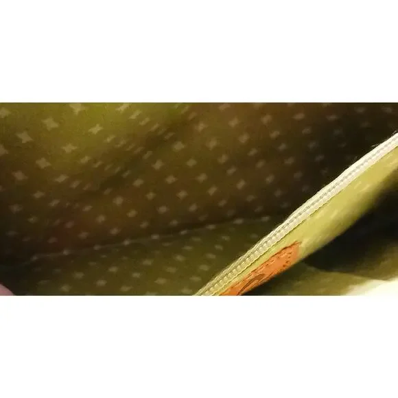 Fossil Key-Per Crossbody coated canvas Bag Brown Floral w/adjustable strap - Picture 6 of 9